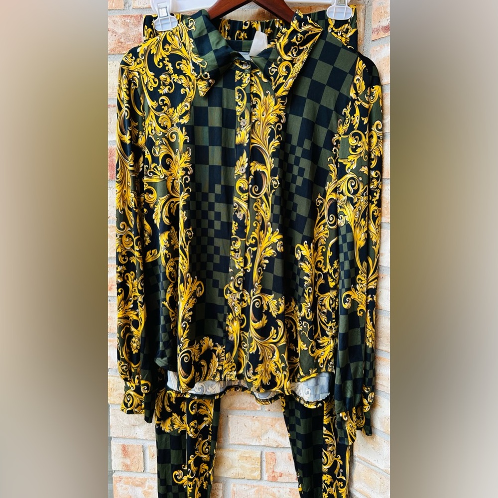 GIBIU 2-Pec Nightwear Outfit / Pants 1X / Top 2X super soft & comfy